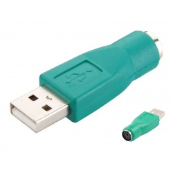 Powertech adapter αρσενικό USB 2.0 σε θηλυκό PS2