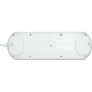 HAMA Socket Line 10 Πολύπριζο 10 Θέσεων με Διακόπτη και Καλώδιο 2m Λευκό