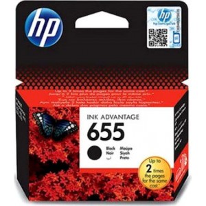 HP 655 Μελάνι Εκτυπωτή InkJet Μαύρο (CZ109AE)