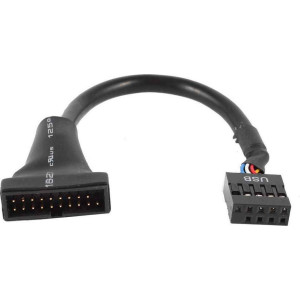 Powertech 9pin USB 2.0 - 20pin USB 3.0