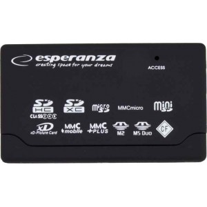 Esperanza EA119 card reader Black USB 2.0