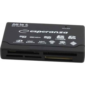 Esperanza EA119 card reader Black USB 2.0