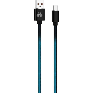 Powertech Braided USB 2.0 Cable Type-C male - USB-A male Μπλε 1m