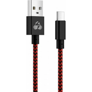 Powertech Καλώδιο USB σε Type-C eco small PTR-0032 copper, 1m, κόκκινο