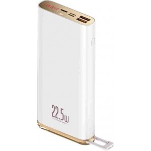 Baseus Starlight Digital Display Quick Charge Power Bank 20000mAh 22.5W - Άσπρο 