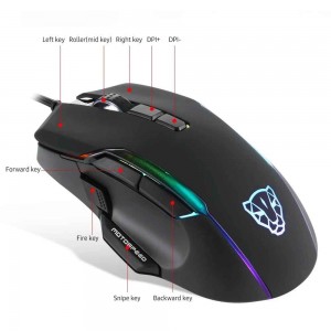 Motospeed V90 RGB Gaming Ποντίκι Black