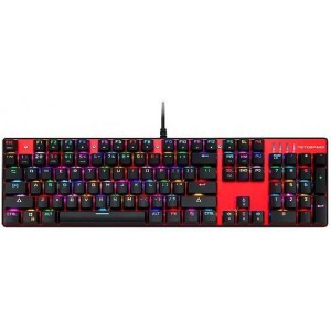 Motospeed Inflictor CK104 Gaming Μηχανικό Πληκτρολόγιο με Outemu Red διακόπτες και RGB φωτισμό (Ελληνικό) Κόκκινο