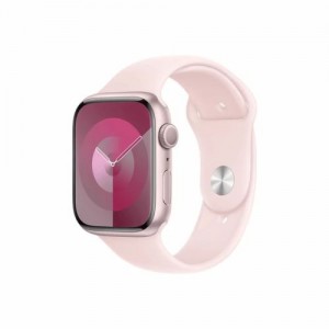 Apple Watch Series 9 GPS 45mm Pink Alu Case, Light Pink Sport Band M/L EU MR9H3