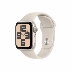 Apple Watch SE (2023) GPS 40mm Starlight Alu Case, Starlight Sport Band S/M EU MR9U3