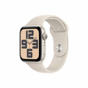 Apple Watch SE (2023) GPS 44mm Starlight Alu Case, Starlight Sport Band M/L EU MRE53
