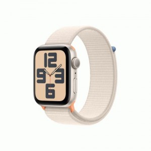 Apple Watch SE (2023) GPS 44mm Starlight Alu Case, Starlight Sport Loop EU MRE63