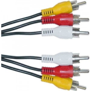 Powertech Cable 3x RCA male - 3x RCA male 3m (CAB-R005)