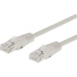 Powertech U/UTP Cat.5e Καλώδιο Δικτύου Ethernet 0.3m Γκρι