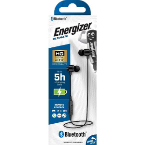 Bluetooth Earphones Energizer CIBT20BK2 V 5.0 Διάρκεια Μπαταρίας 5  Ώρες και Πλήκτρα Ελέγχου Μαύρα