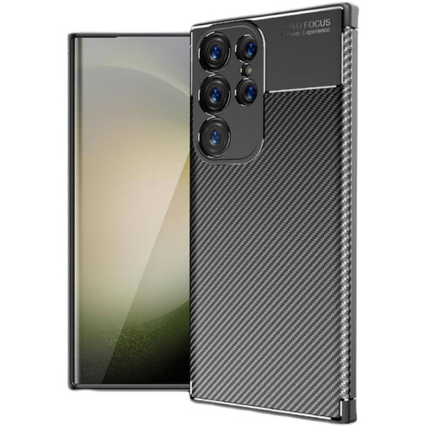 Θήκη Ancus AutoFocus Carbon Fiber για Samsung SM-S928 Galaxy S24 Ultra 5G  Μαύρη