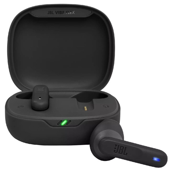 Bluetooth Hands Free JBL Vibe Flex In-ear TWS με 8+24  ώρες Αυτονομία IPX2, Deep Bass Sound Μαύρα