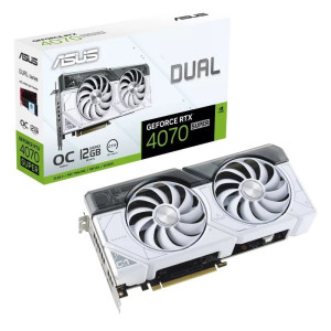 Asus GeForce RTX 4070 Super 12GB GDDR6X White OC Edition Κάρτα Γραφικών (90YV0K84-M0NA00)