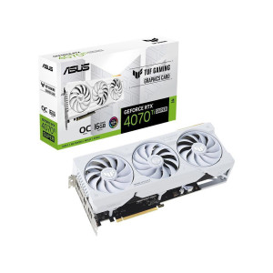 Asus GeForce RTX 4070 Ti Super 16GB GDDR6X TUF Gaming White OC Edition Κάρτα Γραφικών (90YV0KF2-M0NA00)