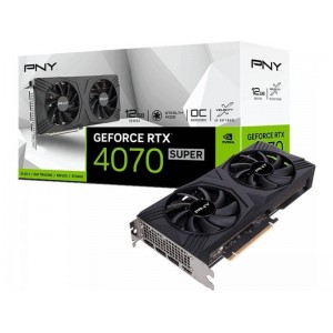PNY GeForce RTX 4070 Super 12GB GDDR6X VERTO Dual Fan OC Κάρτα Γραφικών (VCG4070S12DFXPB1-O)