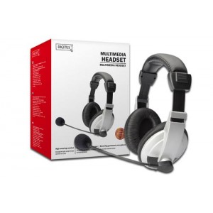 Digitus DA-12201 headset Binaural Head-band Black,White (DA-12201)