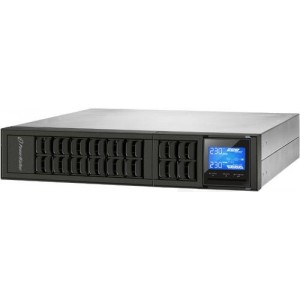 PowerWalker VFI 2000CRM LCD uninterruptible power supply (UPS) 2000 VA 4 AC outlet(s) Double-conversion (Online) Black (10122001)