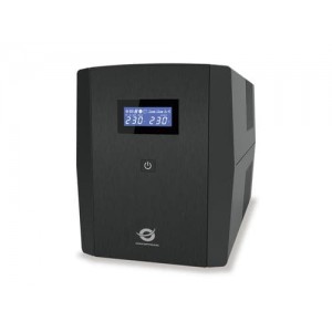 Conceptronic ZEUS 2200VA 1320W UPS, IEC + schuko socket Black (ZEUS04EM)