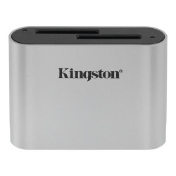 Kingston Technology Workflow SD Reader card reader USB 3.2 Gen 1 (3.1 Gen 1) Black, Silver (WFS-SD)