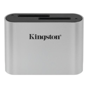 Kingston Technology Workflow SD Reader card reader USB 3.2 Gen 1 (3.1 Gen 1) Black, Silver (WFS-SD)