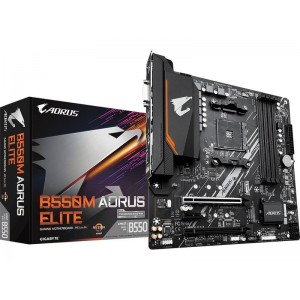Gigabyte B550M AORUS ELITE - 1.0 - motherboard - micro ATX - Socket AM4 - AMD B550