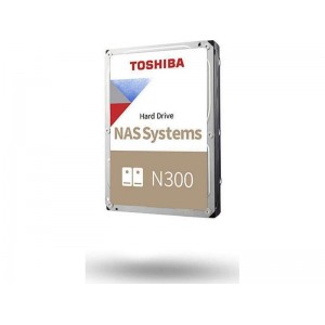 Toshiba N300 Bulk 8TB HDD Σκληρός Δίσκος 3.5'' SATA III 7200rpm με 256MB Cache για NAS (HDWG480UZSVA)