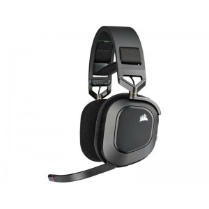 Corsair HS80 RGB Ασύρματο Over Ear Gaming Headset με σύνδεση USB Γκρι (CA-9011235-EU)