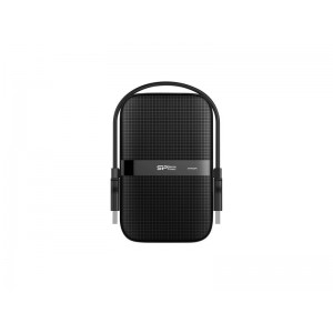 Silicon Power Armor A60 USB 3.1 Εξωτερικός HDD 4TB 2.5'' Black/Black (SP040TBPHDA60S3A)