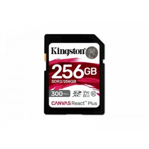 Kingston Canvas React Plus SDXC 256GB Class 10 U3 V90 UHS-II (SDR2/256GB)