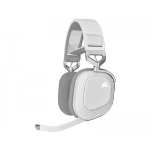 Corsair HS80 RGB Ασύρματο Over Ear Gaming Headset με σύνδεση USB Λευκό (CA-9011236-EU)