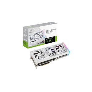 Asus GeForce RTX 4090 24GB GDDR6X ROG Strix White OC Edition Κάρτα Γραφικών (90YV0ID2-M0NA00)