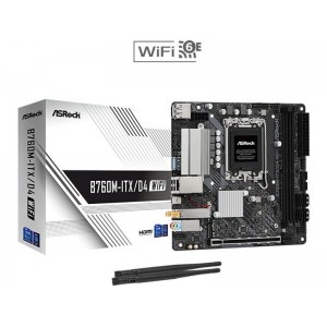 Asrock B760M-ITX/D4 WIFI Motherboard Mini ITX με Intel 1700 Socket (90-MXBKY0-A0CAYZ)