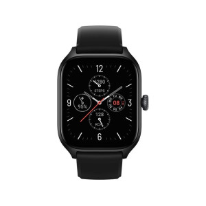 Amazfit GTS 4 Aluminium 43mm Αδιάβροχο Smartwatch με Παλμογράφο (Infinite Black) (W2168EU1N)
