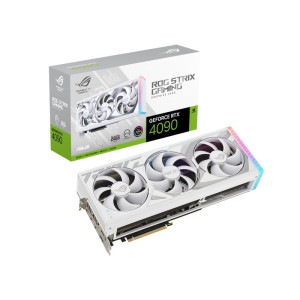 Asus GeForce RTX 4090 24GB GDDR6X ROG Strix White Edition Κάρτα Γραφικών (90YV0ID3-M0NA00)