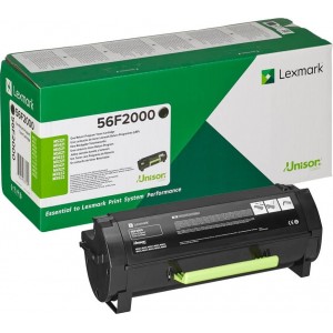 Lexmark 56F2000 Toner Laser Εκτυπωτή Μαύρο Return Program 6000 Σελίδων