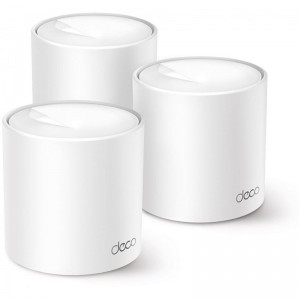 TP-LINK Deco X10 v1 Access Point Wi‑Fi 6 Dual Band (2.4 & 5GHz) σε Τριπλό Kit Λευκό (Deco X10(3-pack))
