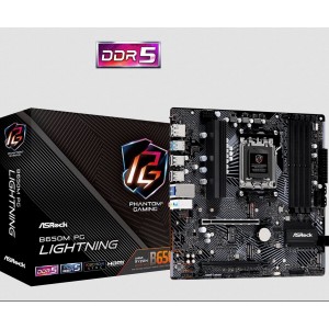ASRock B650M PG Lightning Motherboard Micro ATX με AMD AM5 Socket (90-MXBMV0-A0UAYZ)