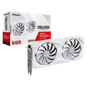 ASRock Radeon RX 6600 8GB GDDR6 Challenger White Κάρτα Γραφικών (90-GA4UZZ-00UANF) (90-GA4UZZ-00UANF)