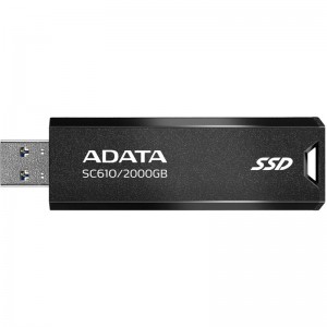 Adata SC610 USB 3.2 Εξωτερικός SSD 2TB Μαύρο (SC610-2000G-CBK/RD)