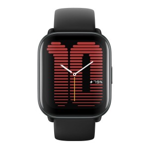 Amazfit Active Aluminium Αδιάβροχο Smartwatch με Παλμογράφο (Midnight Black)