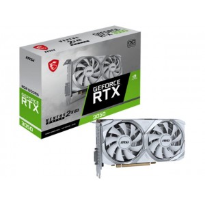 MSI GeForce RTX 3050 8GB GDDR6 Ventus 2X XS OC White Κάρτα Γραφικών (V809-4299R)