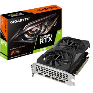 Gigabyte GeForce RTX 3050 6GB GDDR6 Windforce OC v2 Κάρτα Γραφικών (GV-N3050WF2OCV2-6GD) (GV-N3050WF2OCV2-6GD)