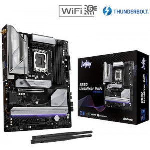ASRock B860 LiveMixer WIFI Motherboard ATX με Intel 1851 Socket (90-MXBQV0-A0UAYZ)