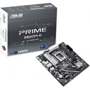 Asus Prime B860M-K Motherboard Micro ATX με Intel 1851 Socket (90MB1JT0-M0EAY0)