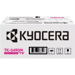 Kyocera TK-5490M Γνήσιο Toner Laser Εκτυπωτή Ματζέντα (1T0C22BNL1)