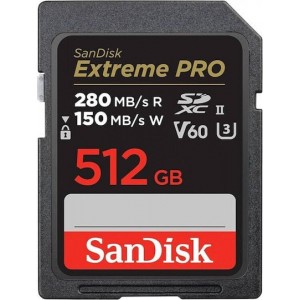 Sandisk Extreme Pro SDXC 512GB Class 10 U3 V60 UHS-I (SDSDXEP-512G-GN4IN)